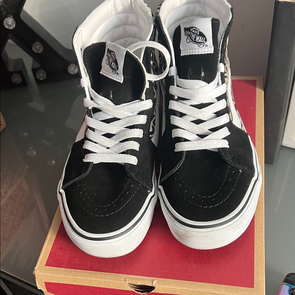 Vans Sk8-Hi Safari Multi Shoes - Black and White